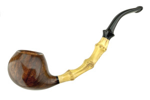 C-Pipe Pipe Bent Bamboo Brandy 1 N14865