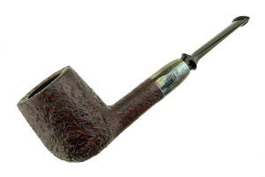 American Estate Pipe Adam Davidson Blast Billiard Silver Mount Unsmoked E14921