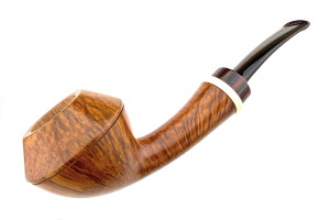 American Estate Pipe Rad Davis Smooth Bent Rhodesian Unsmoked E14924
