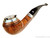 Peterson Estate Pipe XL 81 Smooth 1/4 Bent Bulldog w/ Silver Band and Windcap