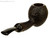 Alexander Tupitsyn Estate Pipe 1/8 Bent Dark Blast Acorn