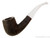 Buckeye Pipe 1/4 Bent Dark Blast Billiard w/ Vintage Perspex