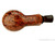 LAN Pipe 3/4 Bent Smooth Crowned Brandy w/ Military Mount