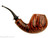 LAN Pipe 3/4 Bent Smooth Crowned Brandy w/ Military Mount