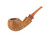 Nate King Pipe Natural Smooth Bent Apple w/ Amber Bakelite