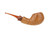 Nate King Pipe Natural Smooth Bent Apple w/ Amber Bakelite