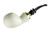 IMP Meerschaum Pipe  Bent Freehand Apple w/ Silver