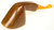 R.C. Sands Pipe Smooth Bent Dublin Freehand w/ Orange Lucite Stem