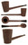 Brad Pohlmann Pipe Black Blasted Pencil Shank Poker
