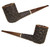 Larry Roush Estate Pipe Carved Billiard w/ Silver