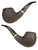 Larry Roush Estate Pipe Blasted Bent Apple w/ Silver