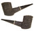 Larry Roush Estate Pipe Blasted Poker w/ Silver