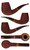 Brad Pohlmann Estate Pipe Carved Bent Brandy UNSMOKED!