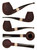Thomas James Pipe Bent Brandy w/ Deer Antler