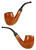 Willmer Estate Pipe Belfairs Bent Billiard w/ Brass UNSMOKED!