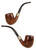 Brebbia Estate Pipe Silver Bent Billiard w/ Silver UNSMOKED!