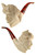 Unknown Maker Meerschaum Estate Pipe Turban Man UNSMOKED!