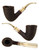 Savinelli Estate Pipe Autograph Blasted Bent Dublin w/ Replacement Stem