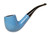 Venturi Estate Pipe Blue Brylon Bent Billiard (Vintage 1970s) UNSMOKED!