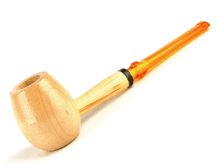 Missouri Meerschaum Maple Hardwood Pipe Diplomat (Amber and Straight)