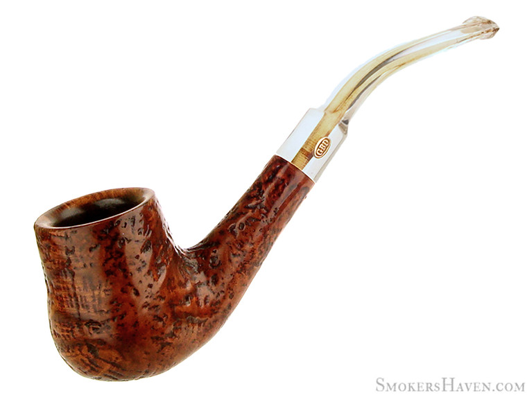 GBD Estate Pipe Collector Granitan 9625 1/2 Bent Sandblast Cognac w/ Perspex (1960's to 1970's)