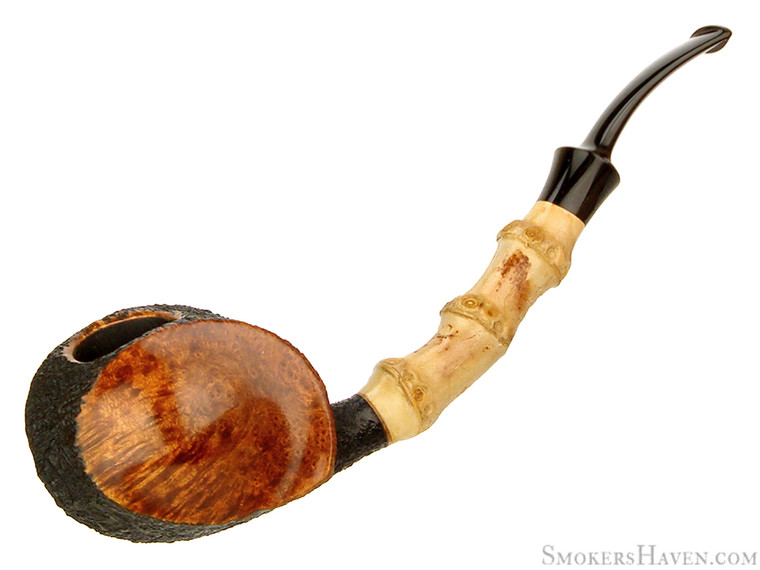 Scott Klein Pipe Partial Smooth 1/2 Bent Blowfish w/ Bamboo