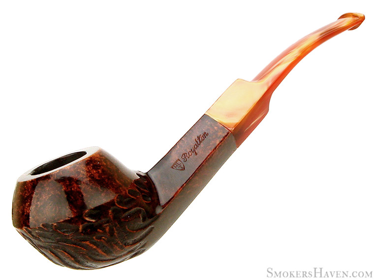 Royalton Estate Pipe 1/8 Bent Partial Carve Bulldog