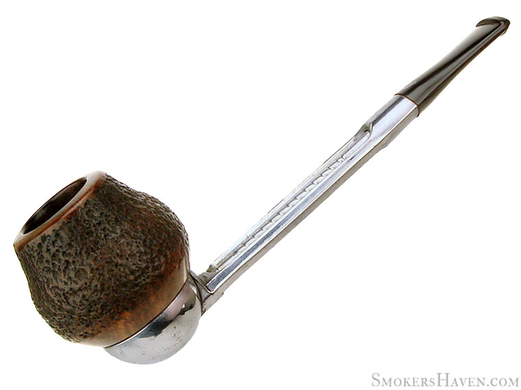 Falcon Estate Pipe AN 2 w/ Partial Carved Bowl
