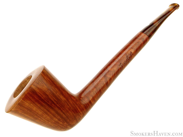 Cavicchi Estate Pipe CCCC Straight Grain Dublin Canadian w/ Tortoise Shell