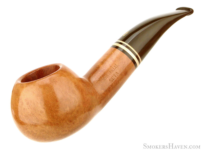 Savinelli Estate Pipe Seta 320 KS Smooth Natural Author UNSMOKED