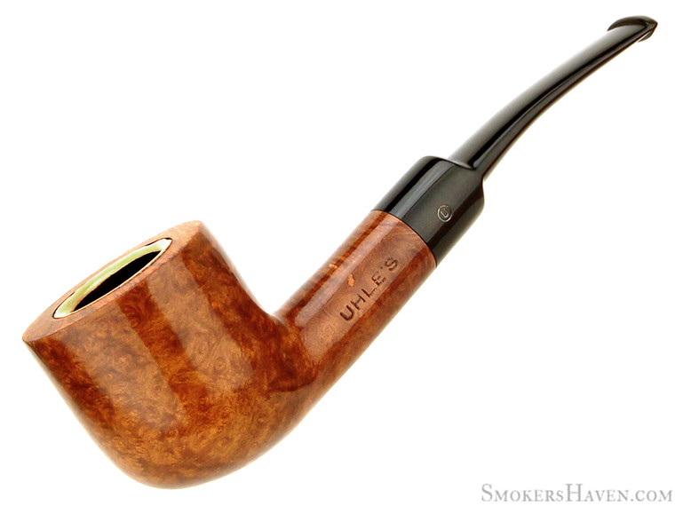Uhle's Estate Pipe 1/8 Bent Smooth Meerschaum Lined Pot