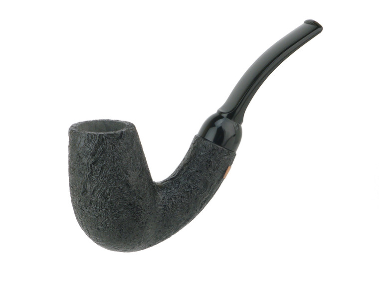 American Estate Pipe BriarWorks Neptune Black Blast Bent Champagne Unsmoked...