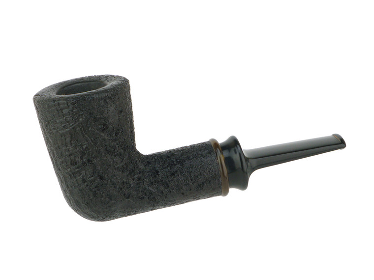 American Estate Pipe BriarWorks Neptune Black Blast Dublin w/ Faux Horn Ring Unsmoked