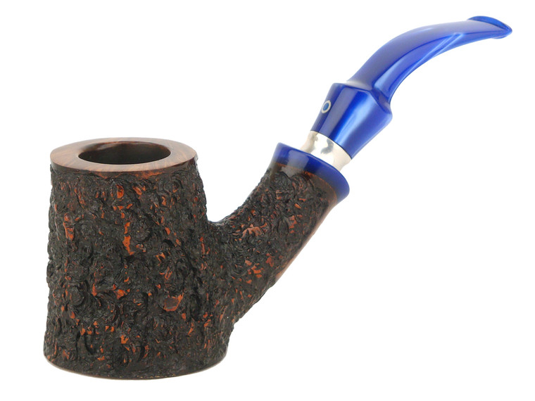 Italian Estate Pipe Ardor Bent Sitter w/ Silver Fantasy Urano