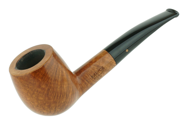 Italian Estate Pipe Radice Clear Smooth Slightly Bent Apple