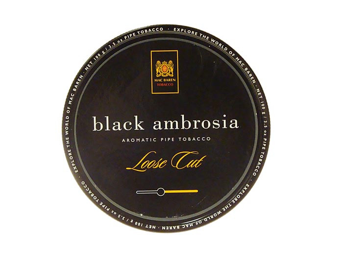 Mac Baren Pipe Tobacco Black Ambrosia 100g Tin