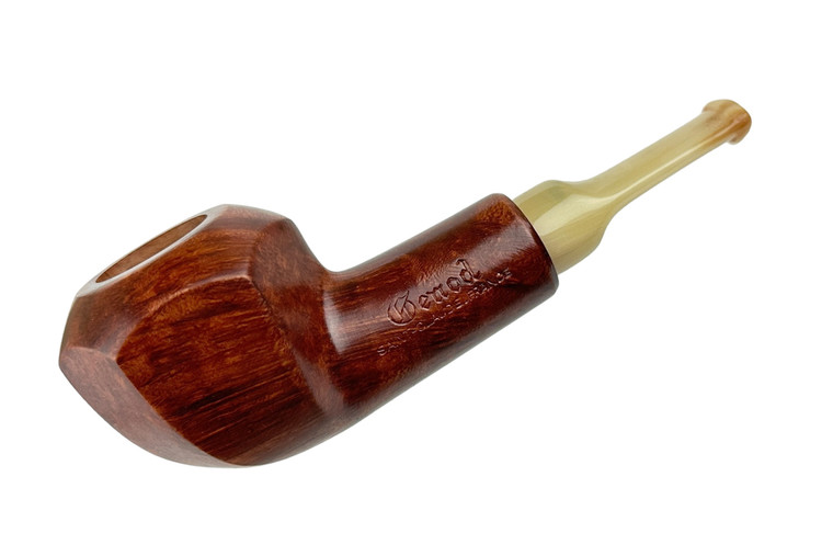 Genod Pipe Smooth Hex Panel Rhodesian Horn Stem