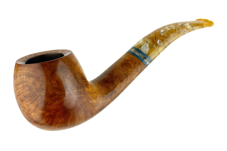 Italin Estate Pipe Savinelli Miele 677KS Smooth Bent Apple 6mm Filter E14115