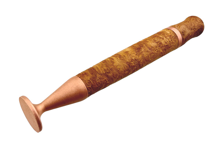 Buckeye Pipe Tamper With Pick Blasted Briar and Copper N14710