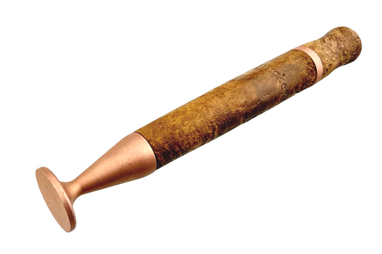 Buckeye Pipe Tamper With Pick Blasted Briar and Copper N14711