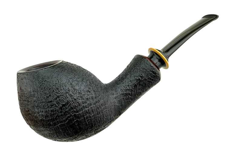 Jürgen Moritz Pipe Blast Bent Brandy w/ Boxwood N14893