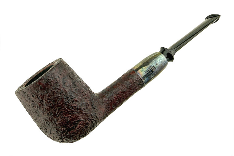 American Estate Pipe Adam Davidson Blast Billiard Silver Mount Unsmoked E14921