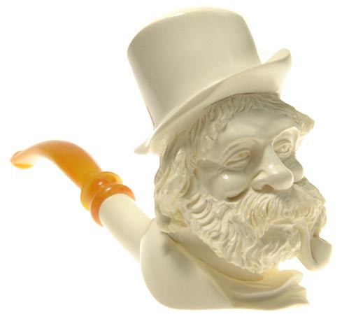 S. Yanik Meerschaum Pipe Gentleman Smoking Pipe