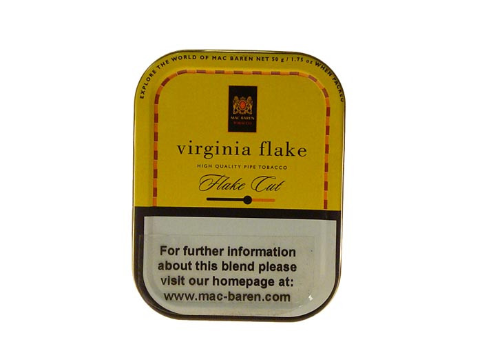 Mac Baren Pipe Tobacco Virginia Flake 50g Tin
