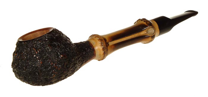 Ardor Pipe Urano Bambu Black Apple w/ Bamboo Shank
