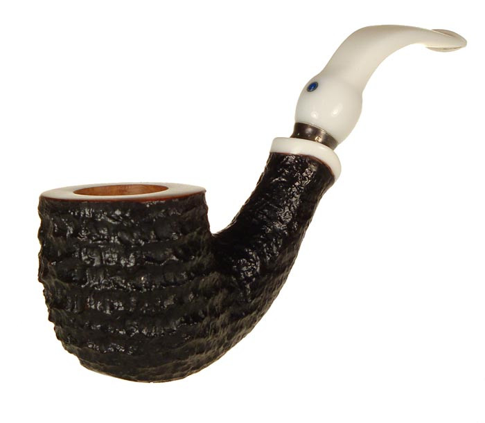 Ardor Pipe Urano Fantasy Christmas 2002 Bent Pot w/ Lucite Accent