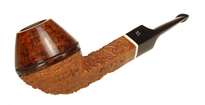 Benner Pipe Partial Carved Bulldog