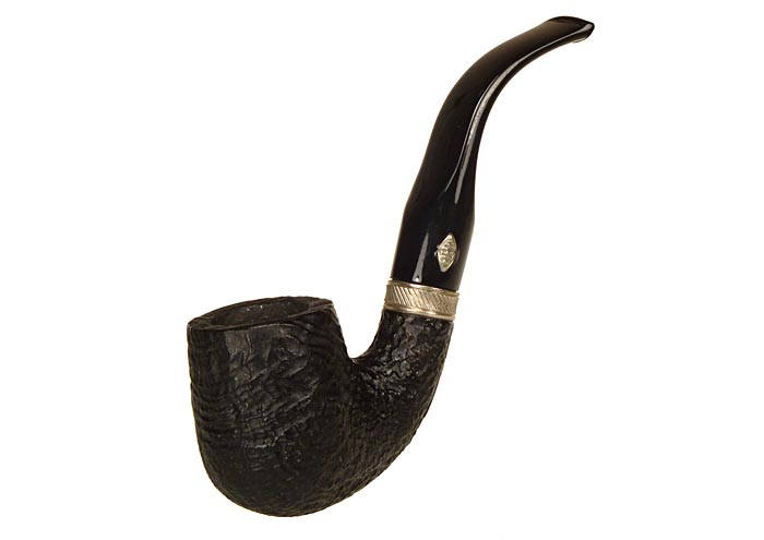 Brebbia Pipe Sabbiata MPB Oom Paul w/ Silver Band
