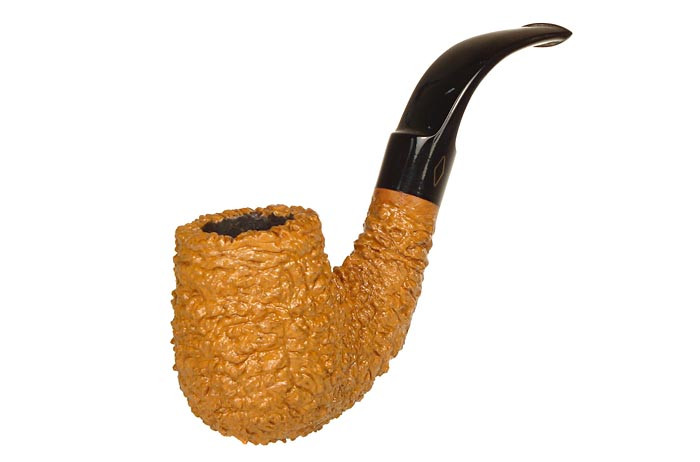 Brebbia Pipe Rocciata Tan Bent Billiard_1