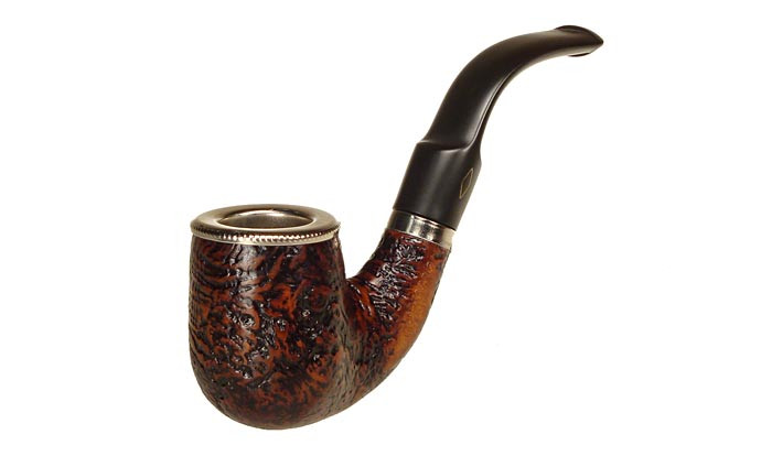 Brebbia Pipe Sabbiata Bent Billiard.